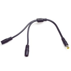 DC7909 Solar Panel Charging Cable, 1 Male to 2 Female Connectors For Sub 36V