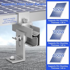 Solar Panel Mounting Brackets Kit 10Pcs Solar Roof Mount Kit for 1-4 Pieces, …