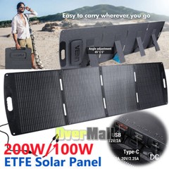 LINEBA 200W Solar Panel Kit Foldable Waterproof For RV Portable Power Station