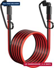 SAE Extension Cable 12AWG 15FT for Car RV Solar | SAE to SAE extension cord, 12A