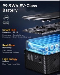 M100 Portable Power Station 99.9Wh Power Bank for Camping Essentials Small