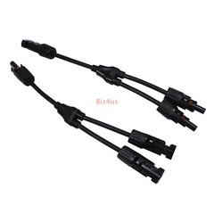 1Pair Solar Cable Splitter Waterproof IP67 2Y Branch Solar Panel Cable Connector