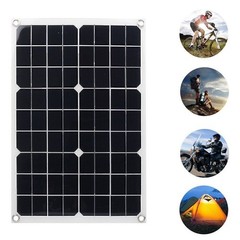 20W Flexible Solar Panel Battery Charger Motorhomes Boats Roof Car Camping 18V