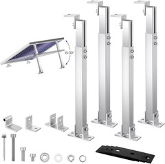 Zonon 4 Pcs Adjustable Solar Panel Tilt Mount Brackets Aluminum Alloy Solar Pane