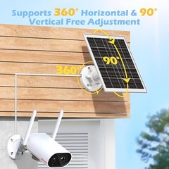Fast Charging 8W Solar Panel for Bird Feeder Cameras – 360° Adjustable & 2 Pack