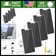 Solar Panel Charger for Google Nest Cam Outdoor/Indoor Battery, 5W, 4 Pack