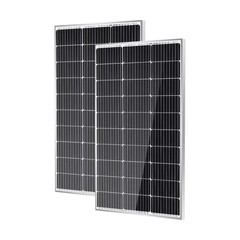 Traver Force 2 packs 100 Watt 12 Volt 9BB Monocrystalline Solar Panel