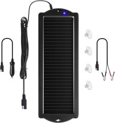 1.8W 12V Solar Charger with Battery Clamps – Eco-Friendly Maintenance Solution