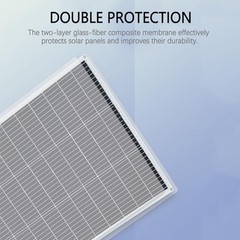 Flexible Solar Panel 50W 12V Monocrystalline Module Fiberglass 50-1 watts