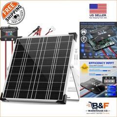 Compact 20W Solar Panel Kit with MPPT – Ultimate Trickle Charger for Cars & RVs