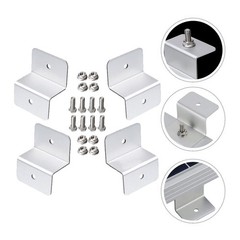4pcs Solar Panel Mounting Z Support Brackets Boat RV Mounted Solar Panel Racks
