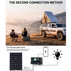 6000W Solar Panel Set Solar Power Inverter Generator 100A Home 110V Grid SysteME