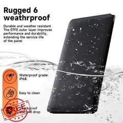 SOKIOVOLA 50W Foldable Solar Panel 50 Silver Grey