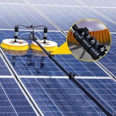 Solar Panel Cleaning Machine Double Head Retractable Photovoltaic Panels Brush