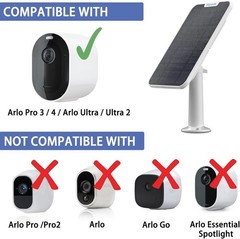 Weatherproof Solar Panel Charger for Arlo Ultra with 13.1ft Charging Cable