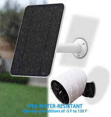 4W Solar Panel Compatible with Simplisafe Outdoor Camera, Includes Secure Wall M