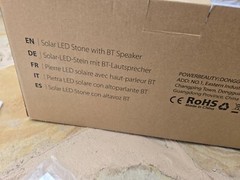 Solar LED Stone with BT Speaker – 2 pack – Marble