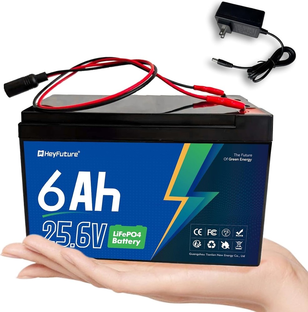24V 6Ah LiFePO4 Battery Pack 6A BMS 29.4V Charger Included DIY Speaker UPS