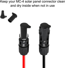 Solar Panel Connector Caps 5 Pairs, IP67 Waterproof Male and Female Cap Dust Plu