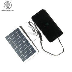 5V 2W Solar Panel Output USB Outdoor Portable Solar System Mobile Phone Charger