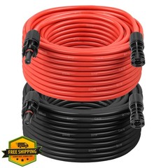 XRDS-RF 8AWG 30FT Solar Extension Cable 2 Pack