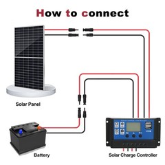 Solar Extension Cable 10AWG 50ft PV Wire Copper Connectors Outdoor RV Marine