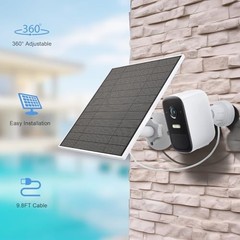 Solar Panel for Eufy Outdoor Camera, 5W Solar Panel Charger Compatible with Eufy