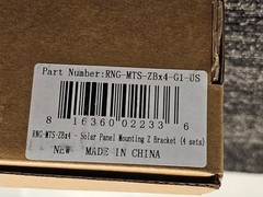 (QTY 8) Renogy RNG-MTS-ZB-4 Solar Panel Mountin Z Brackets Bolt Lightweight