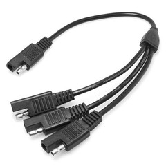 DGZZI SAE Power Extension Cable 35cm 18AWG Y Splitter 1 to 3 Connector 2 Pin …