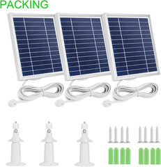 3 Pack Solar Panel Charger Compatible with Arlo Pro 5S 2K/Pro 4/Pro3/Ultra 2/Ult