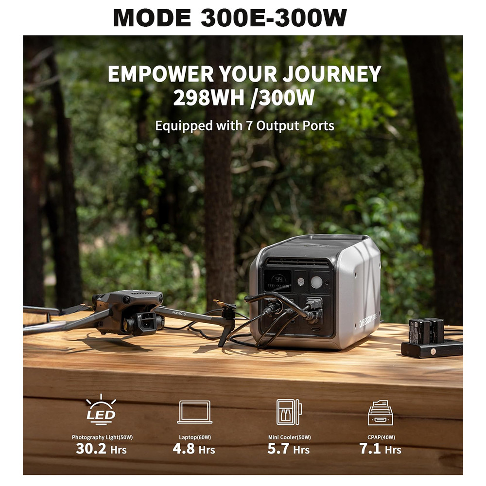 Dabbsson Portable Power Station 300W-3000W LiFePO4 Generator for Camping Home