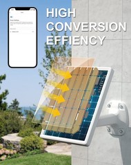 Solar Panel Charger for Ring Stick Up Cam & Spotlight Cam – Waterproof, Fast Cha