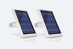 Wasserstein Solar Panel 2-Pack for WYZE Cam Outdoor V2/Pro White Weatherproof