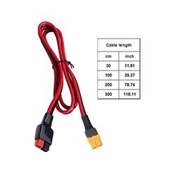 XT60H Adapter Cable 12AWG for Portable Power Stations and Solar Connection