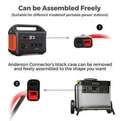 10AWG SAE to Anderson Power-Pole Connector Extension Cable，| Anderson to 2FT