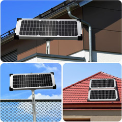 10 Watt Solar Panel Kit Replace FM123 for Mighty Mule FM200 FM350 FM500 FM502 MM