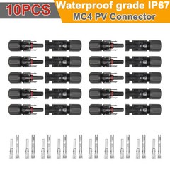 10 Pairs Male Female M/F Wire Cable Connector Set Solar Panel Waterproof US Fast