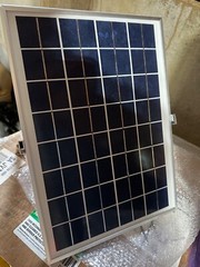 Solar Panel 10w 19v for hobby project or replacement part.  10″x13.5″