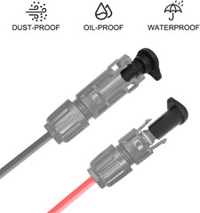 Solar Panel Connector Caps 5 Pairs, IP67 Waterproof Male and Female Cap Dust Plu