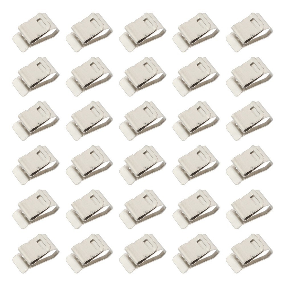 30Pcs Solar Panel Wire Clamps Stainless Steel Cable Clips for Easy Cable Fixing