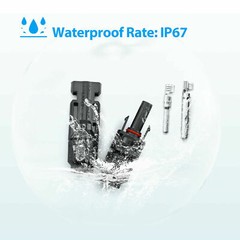 10 Pair Male Female M/F Wire Cable Connectors Solar Panel Adapter 30A Waterproof