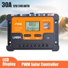 12/24V 10-100A MPPT PWM Solar Panel Regulator Battery Charge Controller Inverter