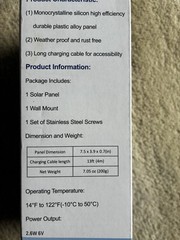 DIANMU Solar Panel Charger for Security Cameras USB-C – New Open Box