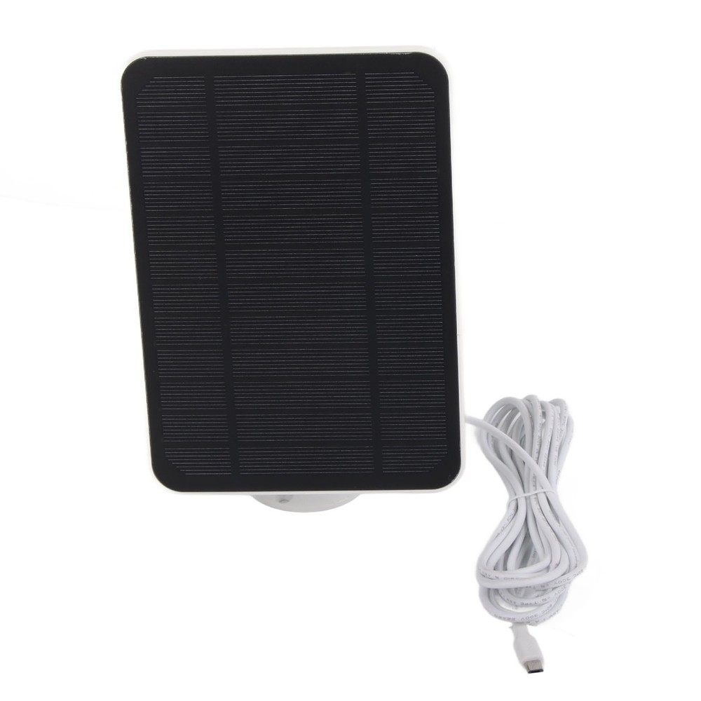 White 4W 5V Solar Panel For For Ring For Blink Security Camera IP65ˇ