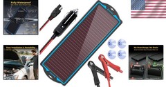 Effortless 12V Solar Battery Maintainer – Portable, Waterproof, and Durable Kit