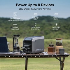 Dabbsson 1008Wh 1200W Portable Power Station Solar Generator for Camping Home US