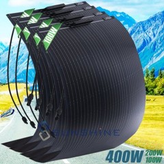 400W Flexible Solar Panel Mono for Power Station Camping Home RV Battery Charge