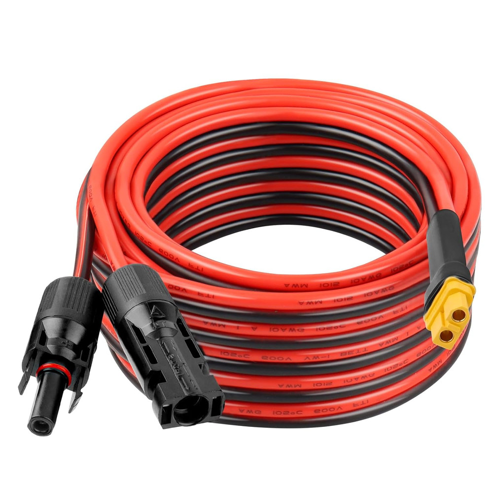 10AWG 25FT XT60 Solar Extension Cable 2 3 6 10 15 20 25 35 40 50 75 100FT XT60 S