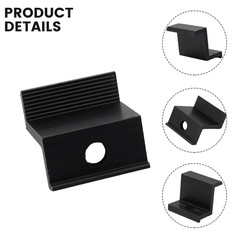 10Pcs Solar Panel End Clamps Aluminum Alloy AntiCorrosion PV Mounting Accessorie