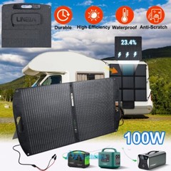 100W 200W Portable Foldable Solar Panel Self-supporting IP68 for Camping RV Boat